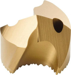 Seco - Series SD100, 21.3mm Diam 140° Replaceable Drill Tip - Carbide, TiAlN Finish, Through Coolant - Exact Tool & Supply