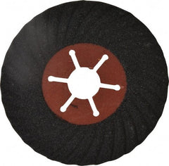 Value Collection - 4-1/2" Diam 7/8" Hole 80 Grit Fiber Disc - Medium Grade, Silicon Carbide, 13,300 Max RPM - Exact Tool & Supply