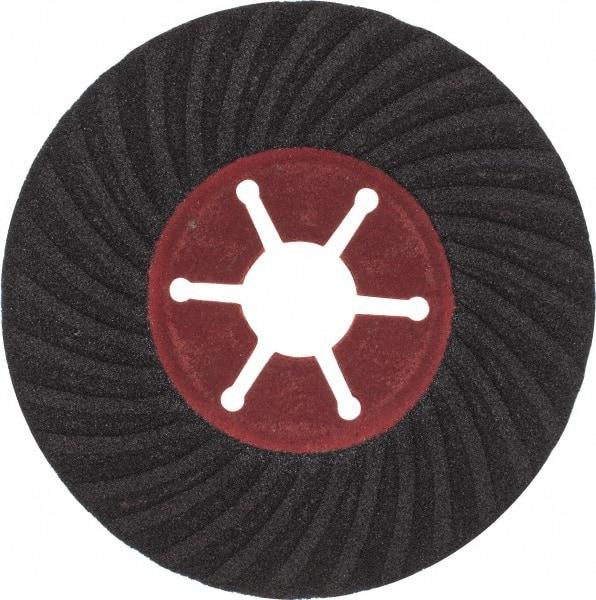 Value Collection - 4-1/2" Diam 7/8" Hole 120 Grit Fiber Disc - Fine Grade, Silicon Carbide, 13,300 Max RPM - Exact Tool & Supply