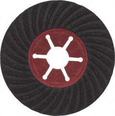 Value Collection - 4-1/2" Diam 7/8" Hole 120 Grit Fiber Disc - Fine Grade, Silicon Carbide, 13,300 Max RPM - Exact Tool & Supply