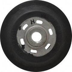 Made in USA - 4" Diam Disc Backing Ribbed Backing Pad - Hard Density, 13,500 RPM - Exact Tool & Supply