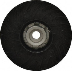 Made in USA - 5" Diam Disc Backing Ribbed Backing Pad - Hard Density, 13,000 RPM - Exact Tool & Supply
