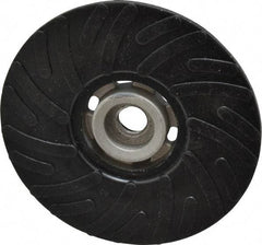 Made in USA - 5" Diam Disc Backing Ribbed Backing Pad - Medium Density, 13,000 RPM - Exact Tool & Supply