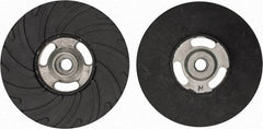 Made in USA - 6" Diam Disc Backing Ribbed Backing Pad - Hard Density, 8,600 RPM - Exact Tool & Supply