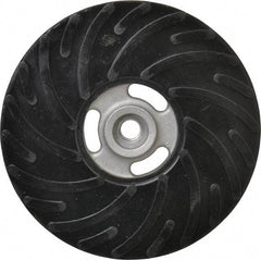 Made in USA - 7" Diam Disc Backing Ribbed Backing Pad - Medium Density, 8,600 RPM - Exact Tool & Supply