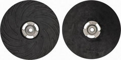 Made in USA - 9" Diam Disc Backing Ribbed Backing Pad - Hard Density, 6,600 RPM - Exact Tool & Supply