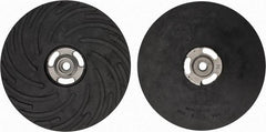 Made in USA - 9" Diam Disc Backing Ribbed Backing Pad - Medium Density, 6,600 RPM - Exact Tool & Supply