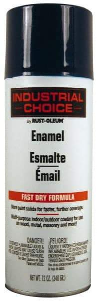 Rust-Oleum - Regal Blue, Enamel Spray Paint - 8 to 12 Sq Ft per Can, 12 oz Container - Exact Tool & Supply