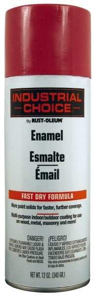 Rust-Oleum - Safety Purple, Gloss, Enamel Spray Paint - 8 to 12 Sq Ft per Can, 16 oz Container, Use on Drums, Equipment & Color Coding, Furniture, Ladders, Lockers, Motors, Stenciling, Tools - Exact Tool & Supply