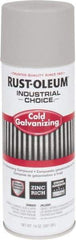 Rust-Oleum - Silver, Galvanizing Spray Paint - 8 to 12 Sq Ft per Can, 14 oz Container, Use on Bridges, Ducts, Fences, Production Welds, Tanks, Touch-Up & Repair to Damaged Galvanized Steel, Trailers, Utility Towers, Vehicles - Exact Tool & Supply