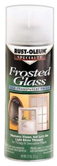 Rust-Oleum - 12 oz Frosted Glass Flat Finish Alkyd Enamel Paint - 8 to 10 Sq Ft per Gal, Interior, Direct to Metal - Exact Tool & Supply