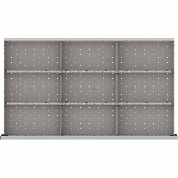 LISTA - 9-Compartment Drawer Divider Layout for 3.15" High Drawers - Exact Tool & Supply