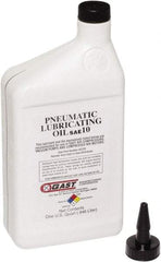 Gast - 1 Qt Air Compressor Lubricating Oil - Use with Gast Lubricated Vacuum Pumps, Air Compressors and Air Motors - Exact Tool & Supply