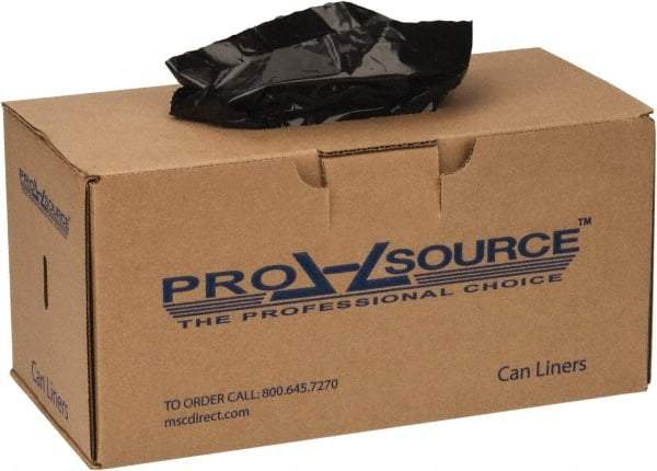 PRO-SOURCE - 1.55 mil Thick, Heavy-Duty Trash Bags - 43" Wide x 48" High, Black - Exact Tool & Supply