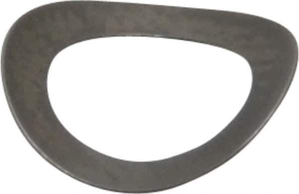 Gardner Spring - #10 Bolt, 0.203" ID, Grade 301 Stainless Steel, Curved Disc Spring - 0.322" OD, 0.053" High, 0.005" Thick - Exact Tool & Supply