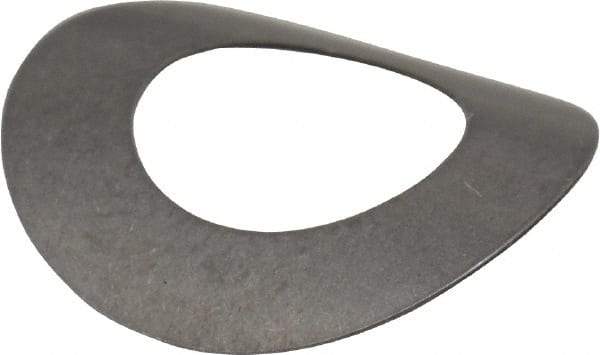 Gardner Spring - 1/4" Bolt, 0.265" ID, Grade 301 Stainless Steel, Curved Disc Spring - 0.49" OD, 0.091" High, 0.008" Thick - Exact Tool & Supply