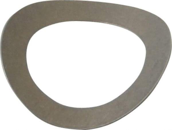 Gardner Spring - 3/8" Bolt, 0.4" ID, Grade 301 Stainless Steel, Curved Disc Spring - 0.612" OD, 0.098" High, 0.009" Thick - Exact Tool & Supply