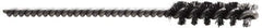 Made in USA - 1-1/2" Diam Helical Nylon Tube Brush - 0.022" Filament Diam, 1" Brush Length, 3-1/2" OAL, 1/4" Diam Stainless Steel Shank - Exact Tool & Supply