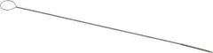 PRO-SOURCE - 1/2" Long x 1/32" Diam Stainless Steel Twisted Wire Bristle Brush - Single Spiral, 4" OAL, 0.003" Wire Diam, 0.024" Shank Diam - Exact Tool & Supply