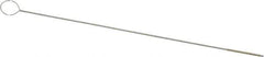 PRO-SOURCE - 1/2" Long x 1/32" Diam Brass Twisted Wire Bristle Brush - Single Spiral, 4" OAL, 0.003" Wire Diam, 0.025" Shank Diam - Exact Tool & Supply