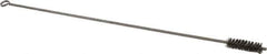 Made in USA - 2" Long x 5/8" Diam Stainless Steel Twisted Wire Bristle Brush - Double Spiral, 18" OAL, 0.005" Wire Diam, 0.142" Shank Diam - Exact Tool & Supply