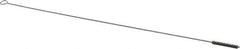 Made in USA - 1-1/2" Long x 1/4" Diam Stainless Steel Twisted Wire Bristle Brush - Double Spiral, 18" OAL, 0.003" Wire Diam, 0.091" Shank Diam - Exact Tool & Supply