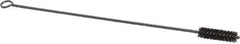 Made in USA - 2-1/2" Long x 3/4" Diam Stainless Steel Twisted Wire Bristle Brush - Double Spiral, 18" OAL, 0.006" Wire Diam, 0.235" Shank Diam - Exact Tool & Supply