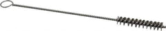 PRO-SOURCE - 4 Piece Stainless Steel Hand Tube Brush Set - 1-1/2" Brush Length, 8" OAL, 0.016" Shank Diam, Includes Brush Diams 1/8", 1/4", 3/8" & 1/2" - Exact Tool & Supply