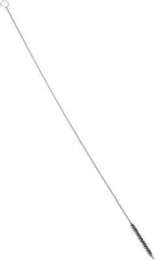 PRO-SOURCE - 4-1/2" Long x 1/2" Diam Nylon Bristle Brush - Single Spiral, 42" OAL, 0.01" Filament Diam, 0.142" Shank Diam - Exact Tool & Supply