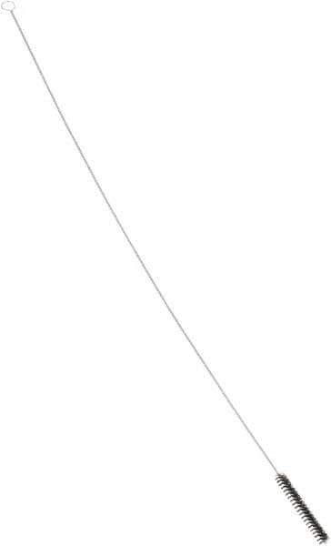 PRO-SOURCE - 4-1/2" Long x 5/8" Diam Nylon Bristle Brush - Single Spiral, 42" OAL, 0.012" Filament Diam, 0.142" Shank Diam - Exact Tool & Supply