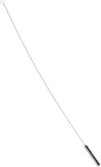 PRO-SOURCE - 4-1/2" Long x 5/8" Diam Nylon Bristle Brush - Single Spiral, 42" OAL, 0.012" Filament Diam, 0.142" Shank Diam - Exact Tool & Supply