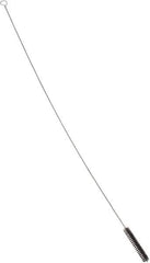 PRO-SOURCE - 4-1/2" Long x 3/4" Diam Horsehair Bristle Brush - Single Spiral, 42" OAL, 0.008" Filament Diam, 0.142" Shank Diam - Exact Tool & Supply