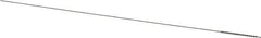 Made in USA - 0.032" Diam Helical Stainless Steel Tube Brush - Single Spiral, 0.003" Filament Diam, 1/2" Brush Length, 4" OAL, 0.026" Diam Stainless Steel Shank - Exact Tool & Supply