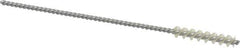 Made in USA - 3/16" Diam Helical Nylon Tube Brush - 0.008" Filament Diam, 1" Brush Length, 4" OAL, 0.085" Diam Galvanized Steel Shank - Exact Tool & Supply