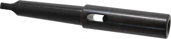 Collis Tool - MT1 Inside Morse Taper, MT2 Outside Morse Taper, Extension Morse Taper to Morse Taper - 6-3/16" OAL, Steel - Exact Tool & Supply