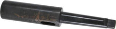 Collis Tool - MT2 Inside Morse Taper, MT2 Outside Morse Taper, Extension Morse Taper to Morse Taper - 6-13/16" OAL, Steel - Exact Tool & Supply