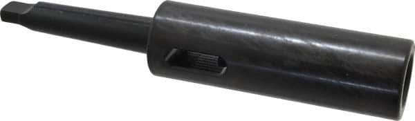 Collis Tool - MT3 Inside Morse Taper, MT2 Outside Morse Taper, Extension Morse Taper to Morse Taper - 7-3/4" OAL, Steel - Exact Tool & Supply
