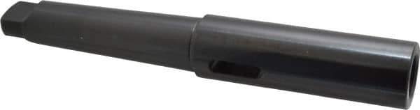Collis Tool - MT3 Inside Morse Taper, MT4 Outside Morse Taper, Extension Morse Taper to Morse Taper - 9-1/2" OAL, Steel - Exact Tool & Supply