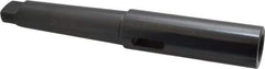 Collis Tool - MT3 Inside Morse Taper, MT4 Outside Morse Taper, Extension Morse Taper to Morse Taper - 9-1/2" OAL, Steel - Exact Tool & Supply