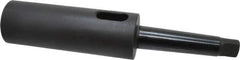 Collis Tool - MT4 Inside Morse Taper, MT3 Outside Morse Taper, Extension Morse Taper to Morse Taper - 9-7/16" OAL, Steel - Exact Tool & Supply