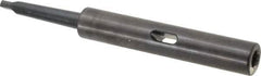 Collis Tool - MT1 Inside Morse Taper, MT1 Outside Morse Taper, Extension Morse Taper to Morse Taper - 7-5/8" OAL, Steel - Exact Tool & Supply