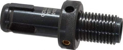 Collis Tool - 3/4-12 Inch Shank Thread, 3/4 Inch Outside Diameter, 1MT Morse Taper Adjustable Adapter Assembly - 1-1/8 Inch Axial Adjustment, 3/8 Inch Projection, 3 Inch Overall Length - Exact Tool & Supply