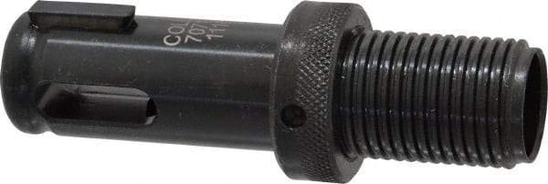 Collis Tool - 7/8-12 Inch Shank Thread, 7/8 Inch Outside Diameter, 2MT Morse Taper Adjustable Adapter Assembly - 1-1/4 Inch Axial Adjustment, 3/8 Inch Projection, 3-5/8 Inch Overall Length - Exact Tool & Supply