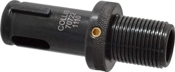 Collis Tool - 1-12 Inch Shank Thread, 1 Inch Outside Diameter, 2MT Morse Taper Adjustable Adapter Assembly - 1-1/4 Inch Axial Adjustment, 3/8 Inch Projection, 3-5/8 Inch Overall Length - Exact Tool & Supply