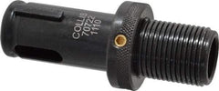 Collis Tool - 1-12 Inch Shank Thread, 1 Inch Outside Diameter, 2MT Morse Taper Adjustable Adapter Assembly - 1-1/4 Inch Axial Adjustment, 3/8 Inch Projection, 3-5/8 Inch Overall Length - Exact Tool & Supply