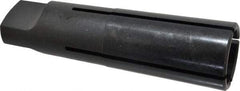Collis Tool - 1-3/4 Inch Tap, 2-3/8 Inch Tap Entry Depth, MT5 Taper Shank, Split Sleeve Tapping Driver - 7/16 Inch Projection, 1.43 Inch Tap Shank Diameter, 1.072 Inch Tap Shank Square - Exact Tool & Supply