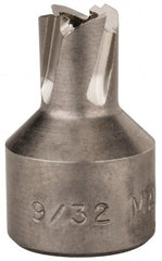 Hougen - 9/32" Diam x 1/4" Deep High Speed Steel Annular Cutter - Exact Tool & Supply