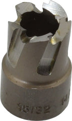 Hougen - 15/32" Diam x 1/4" Deep High Speed Steel Annular Cutter - Exact Tool & Supply