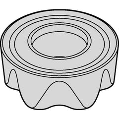 Kennametal - RCGT64 LF Grade KCSM30 Carbide Milling Insert - TiAlN Finish, 1/4" Thick, 3/4" Inscribed Circle - Exact Tool & Supply
