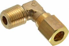 Legris - 8mm OD, Brass Male Elbow - 320 Max Working psi, -40 to 210°F, Comp x MBSPT Ends - Exact Tool & Supply